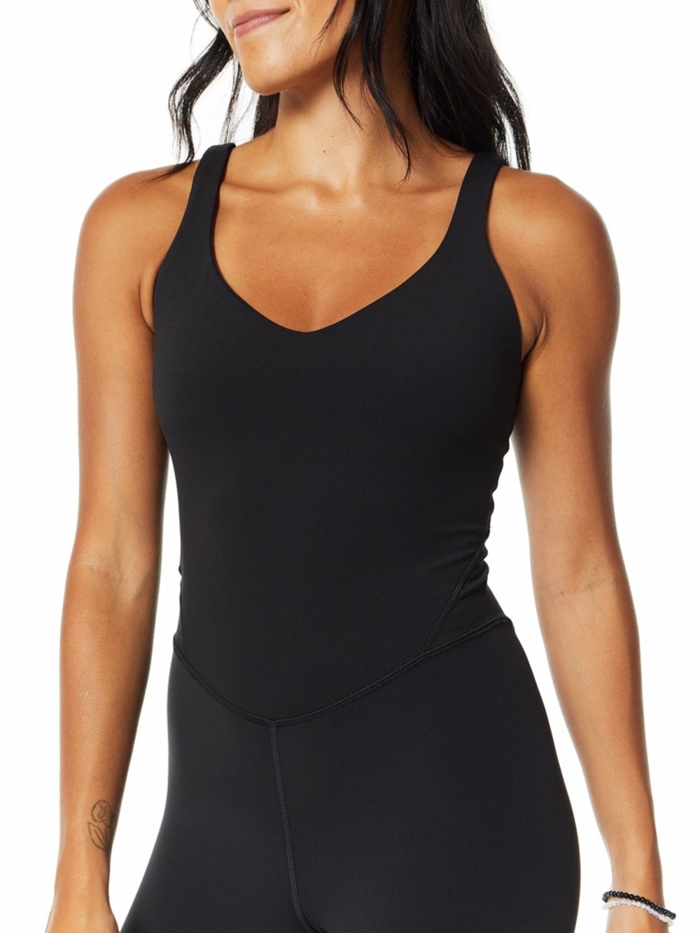 lululemon athletica Black Athletic Unitard Romper - Picture 2 of 7